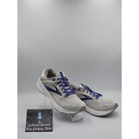 Brooks Women's Gray & Purple Adrenaline GTS 22 Running Shoes Size 10 2832 - Picture 10 of 16